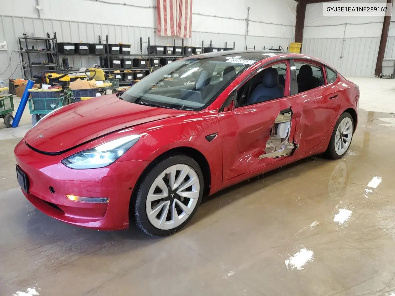 2022 Tesla Model 3 VIN: 5YJ3E1EA1NF289162 Lot: 55365465