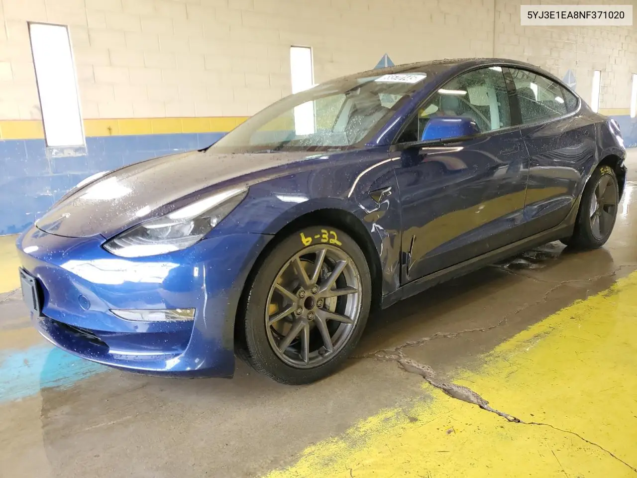 2022 Tesla Model 3 VIN: 5YJ3E1EA8NF371020 Lot: 55570145