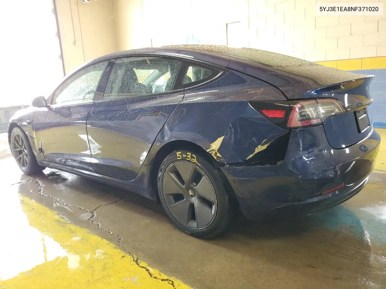2022 Tesla Model 3 VIN: 5YJ3E1EA8NF371020 Lot: 55570145