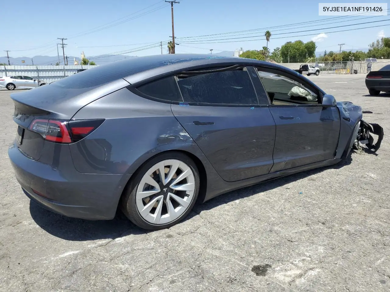 2022 Tesla Model 3 VIN: 5YJ3E1EA1NF191426 Lot: 56656125