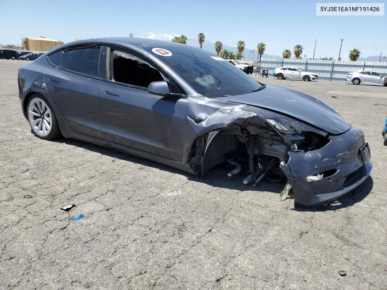 2022 Tesla Model 3 VIN: 5YJ3E1EA1NF191426 Lot: 56656125
