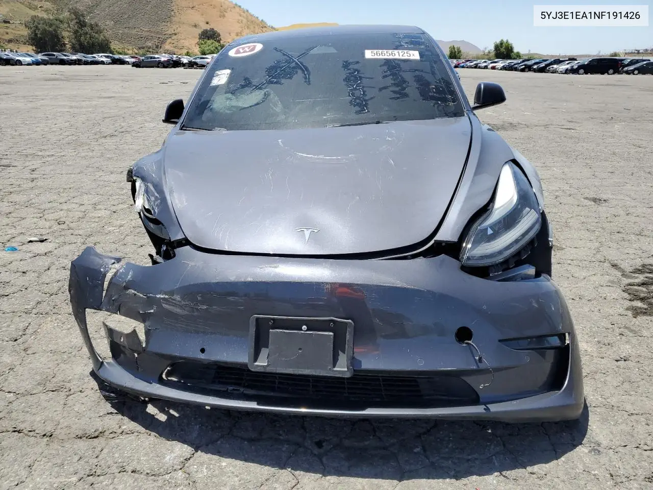 2022 Tesla Model 3 VIN: 5YJ3E1EA1NF191426 Lot: 56656125