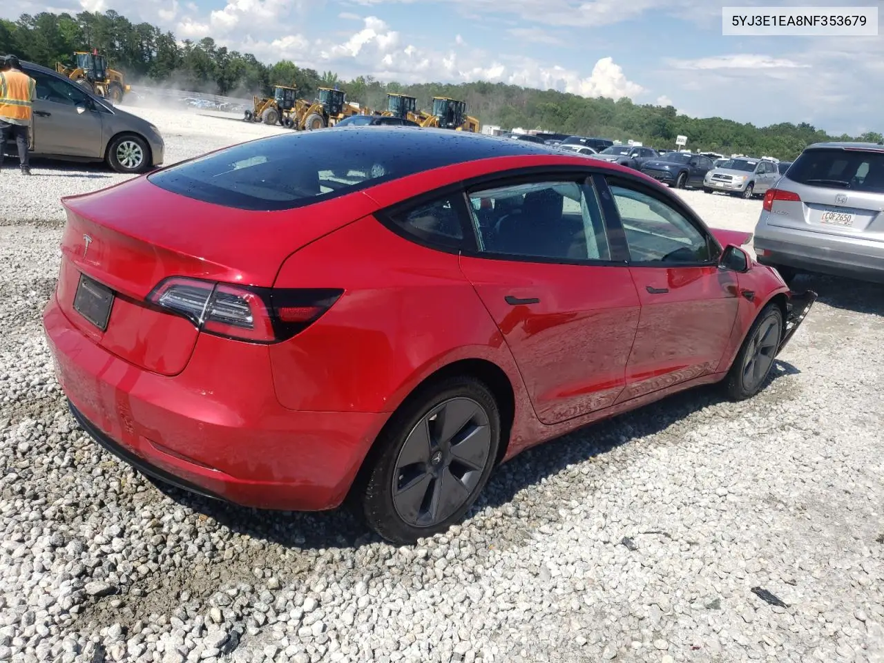 2022 Tesla Model 3 VIN: 5YJ3E1EA8NF353679 Lot: 56831495
