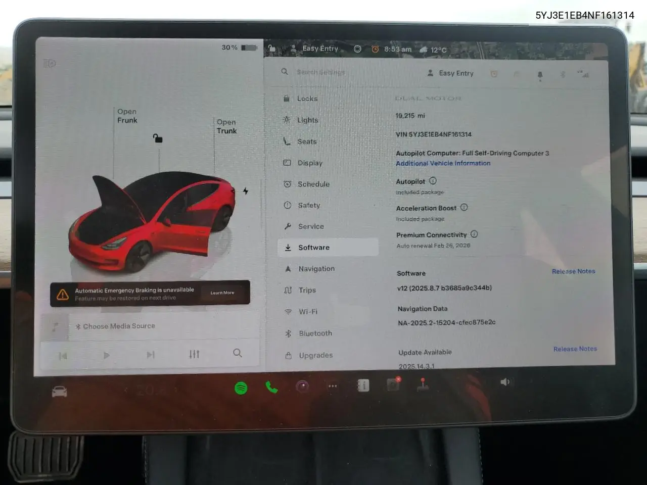 2022 Tesla Model 3 VIN: 5YJ3E1EB4NF161314 Lot: 57060725