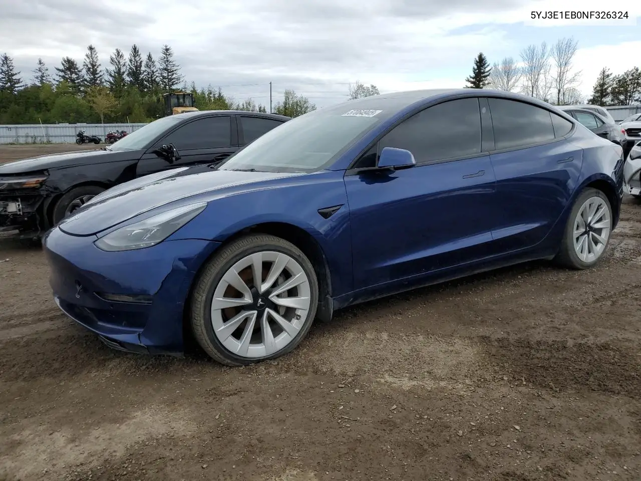 2022 Tesla Model 3 VIN: 5YJ3E1EB0NF326324 Lot: 57064945