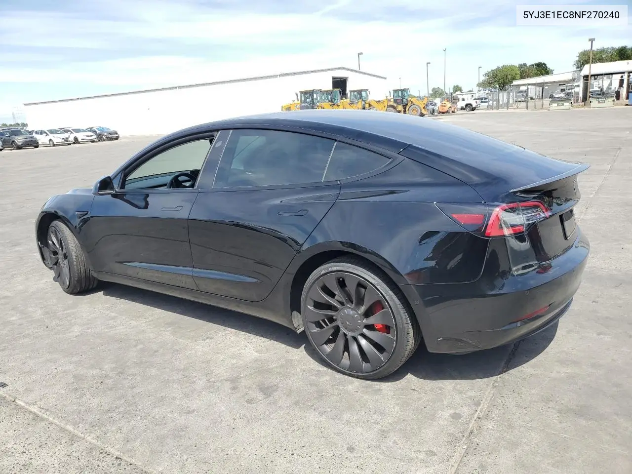 2022 Tesla Model 3 VIN: 5YJ3E1EC8NF270240 Lot: 57073525