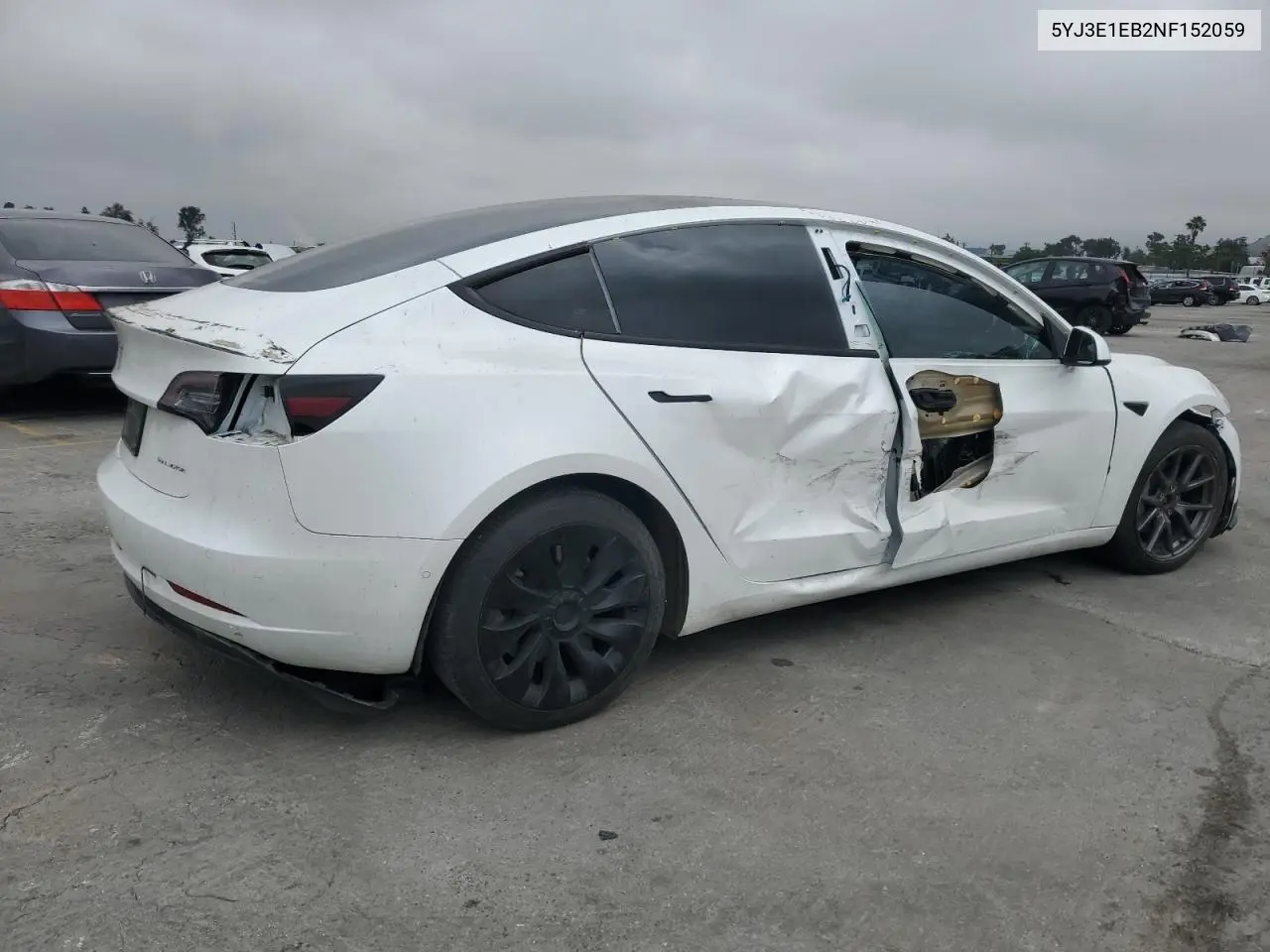 2022 Tesla Model 3 VIN: 5YJ3E1EB2NF152059 Lot: 59699705