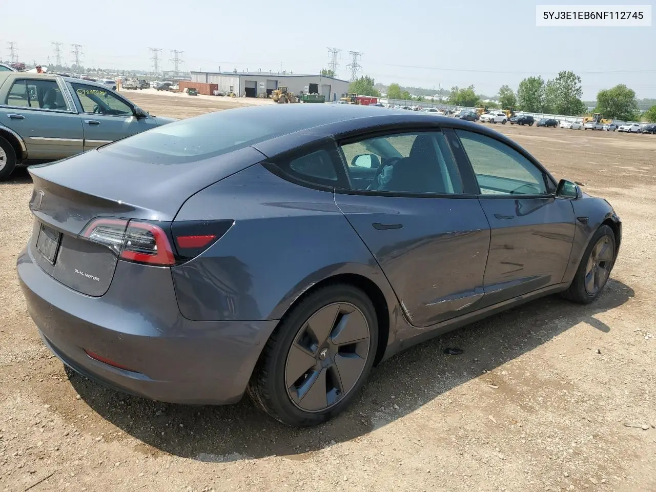 2022 Tesla Model 3 VIN: 5YJ3E1EB6NF112745 Lot: 59738795