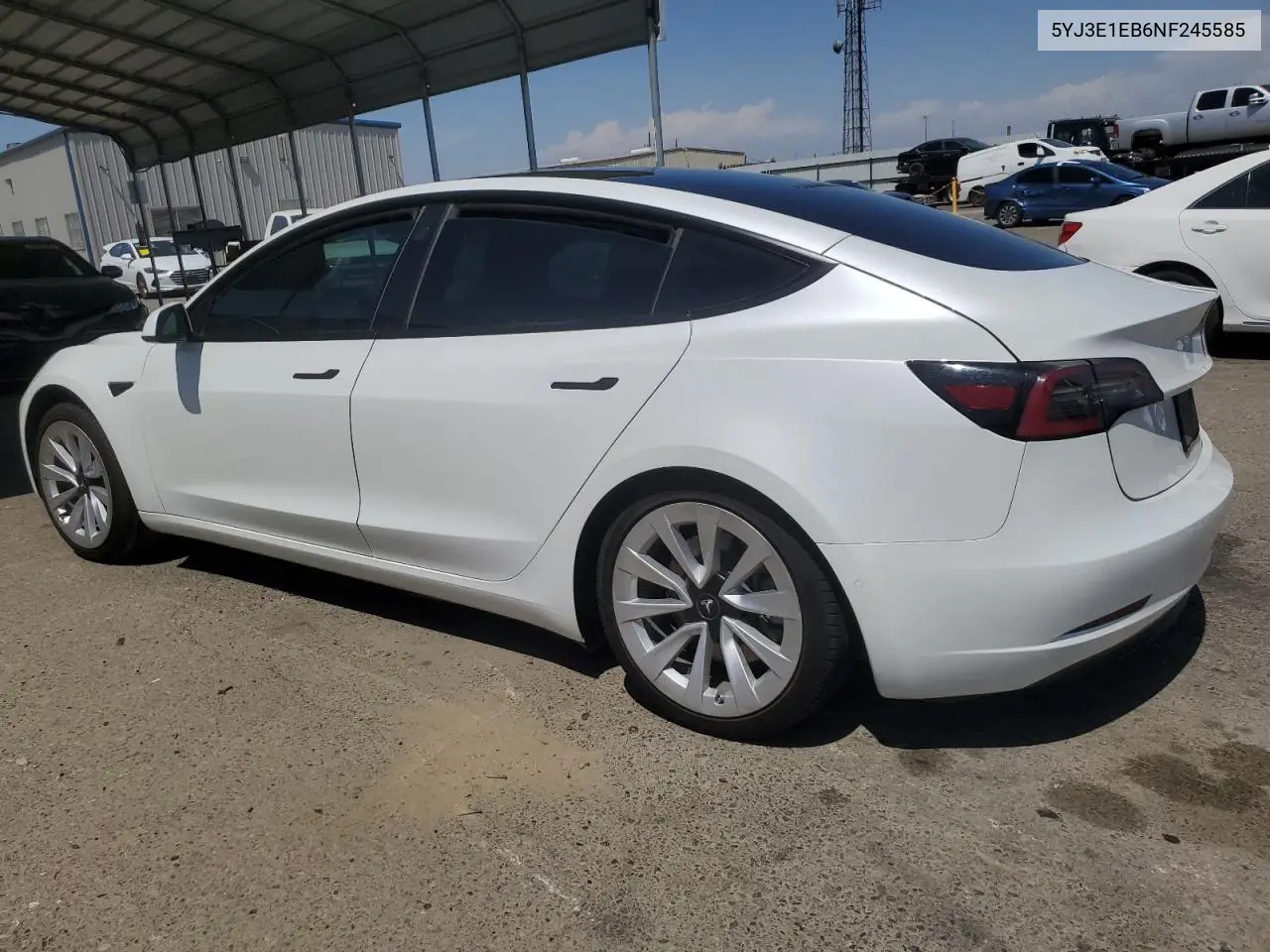 2022 Tesla Model 3 VIN: 5YJ3E1EB6NF245585 Lot: 59796565