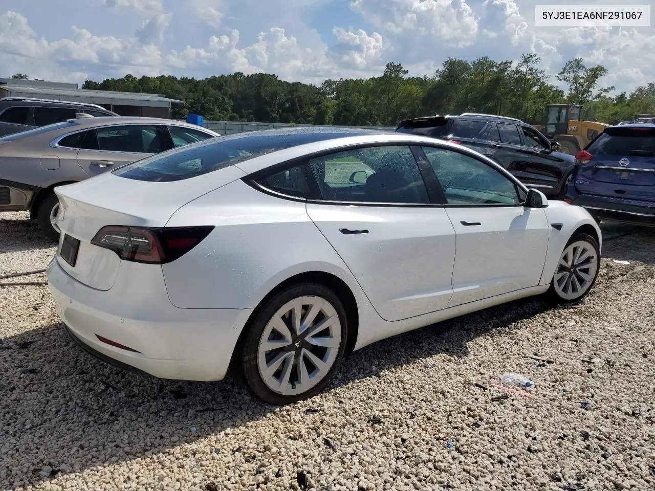 2022 Tesla Model 3 VIN: 5YJ3E1EA6NF291067 Lot: 61076955