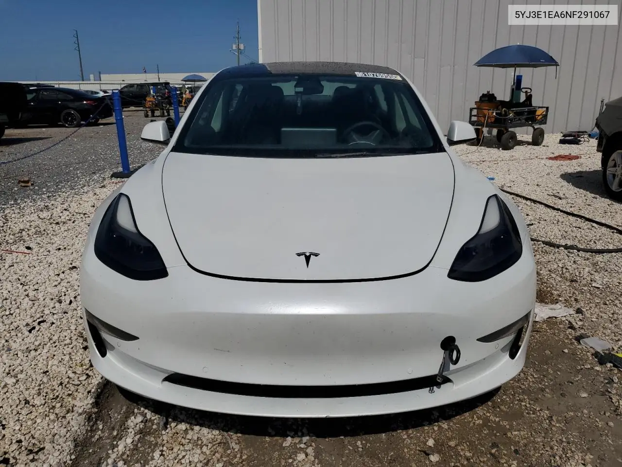 2022 Tesla Model 3 VIN: 5YJ3E1EA6NF291067 Lot: 61076955