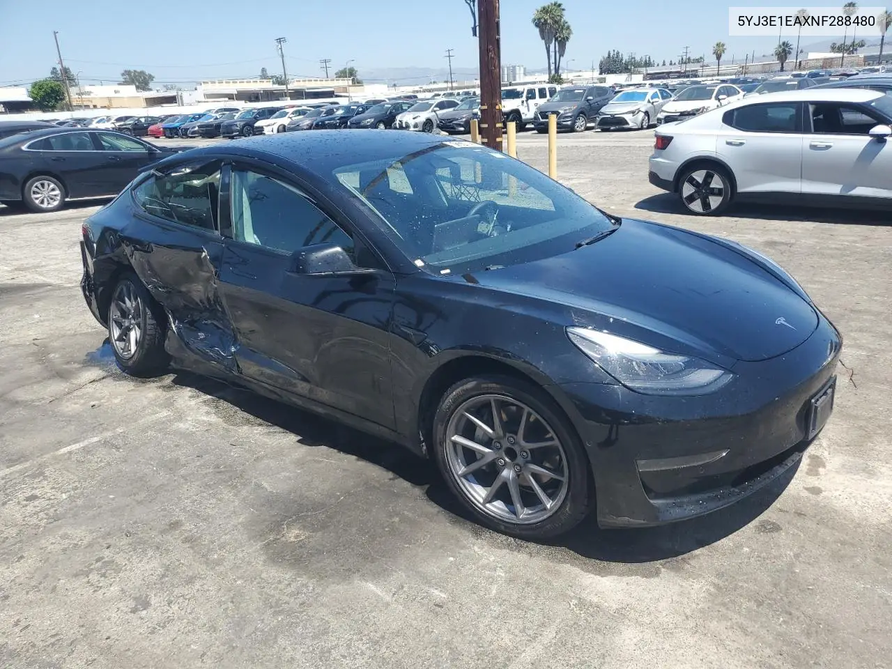 2022 Tesla Model 3 VIN: 5YJ3E1EAXNF288480 Lot: 61374895