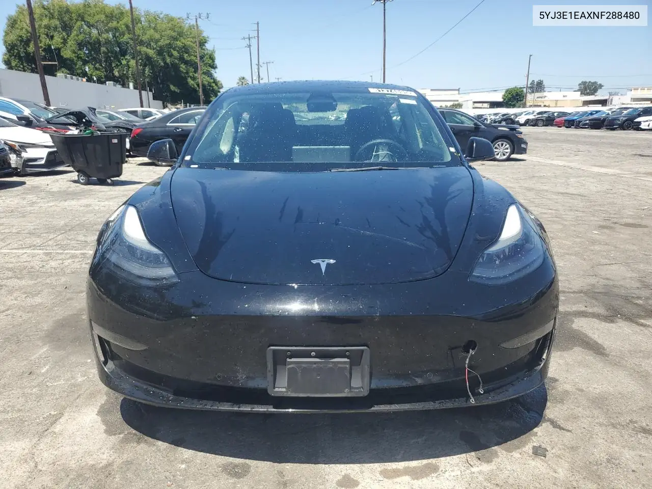 2022 Tesla Model 3 VIN: 5YJ3E1EAXNF288480 Lot: 61374895