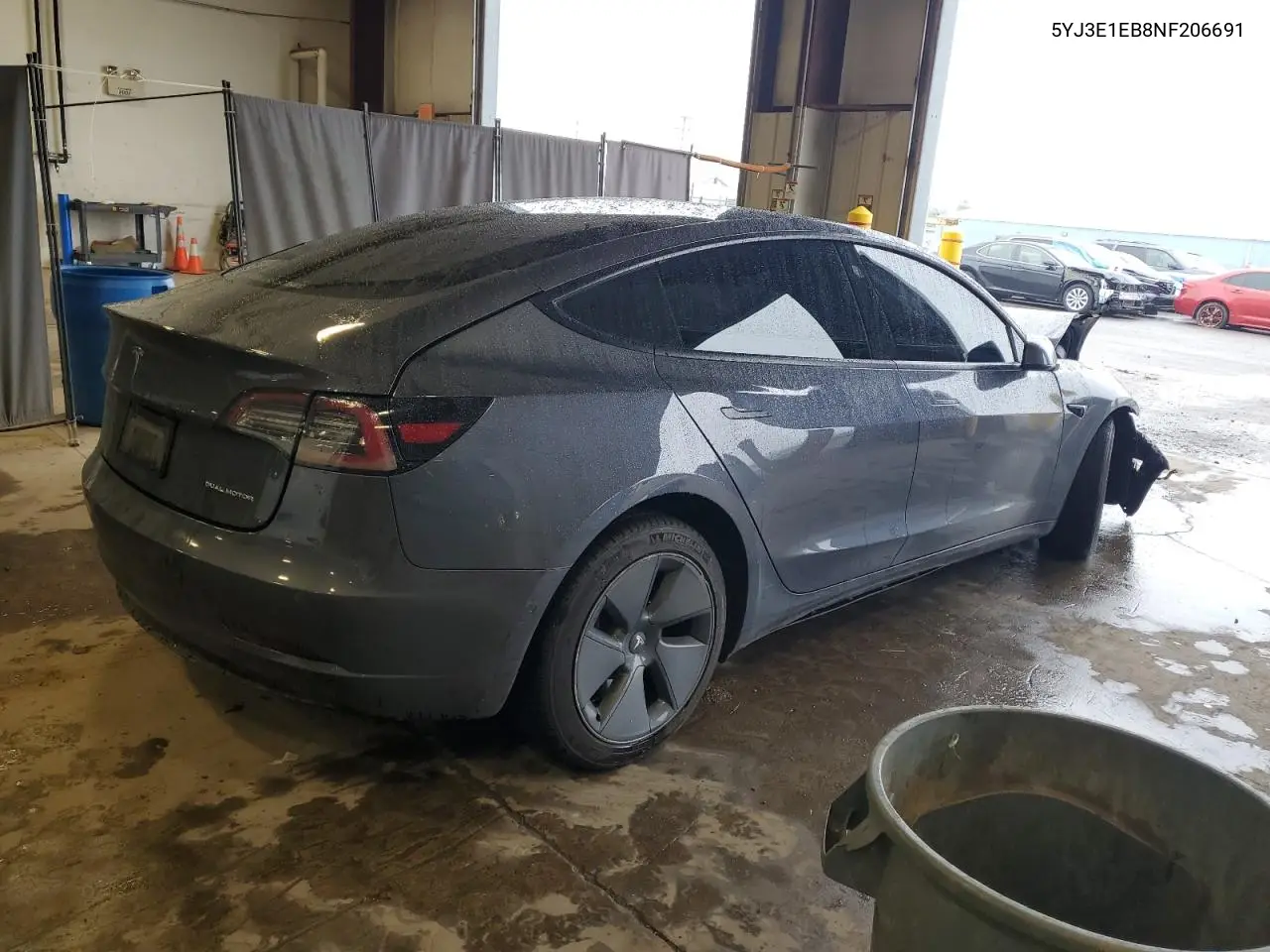 2022 Tesla Model 3 VIN: 5YJ3E1EB8NF206691 Lot: 61411755