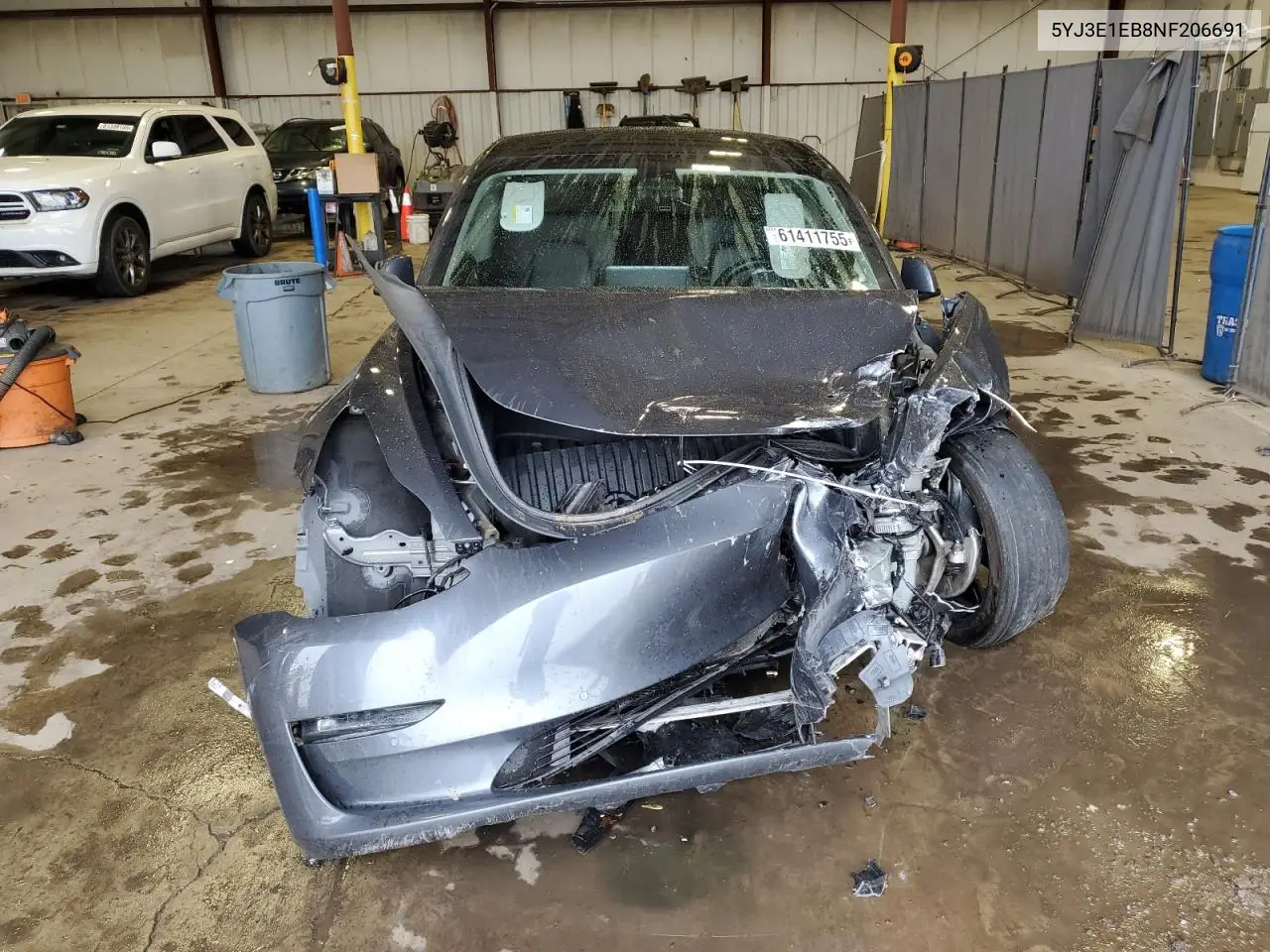 2022 Tesla Model 3 VIN: 5YJ3E1EB8NF206691 Lot: 61411755