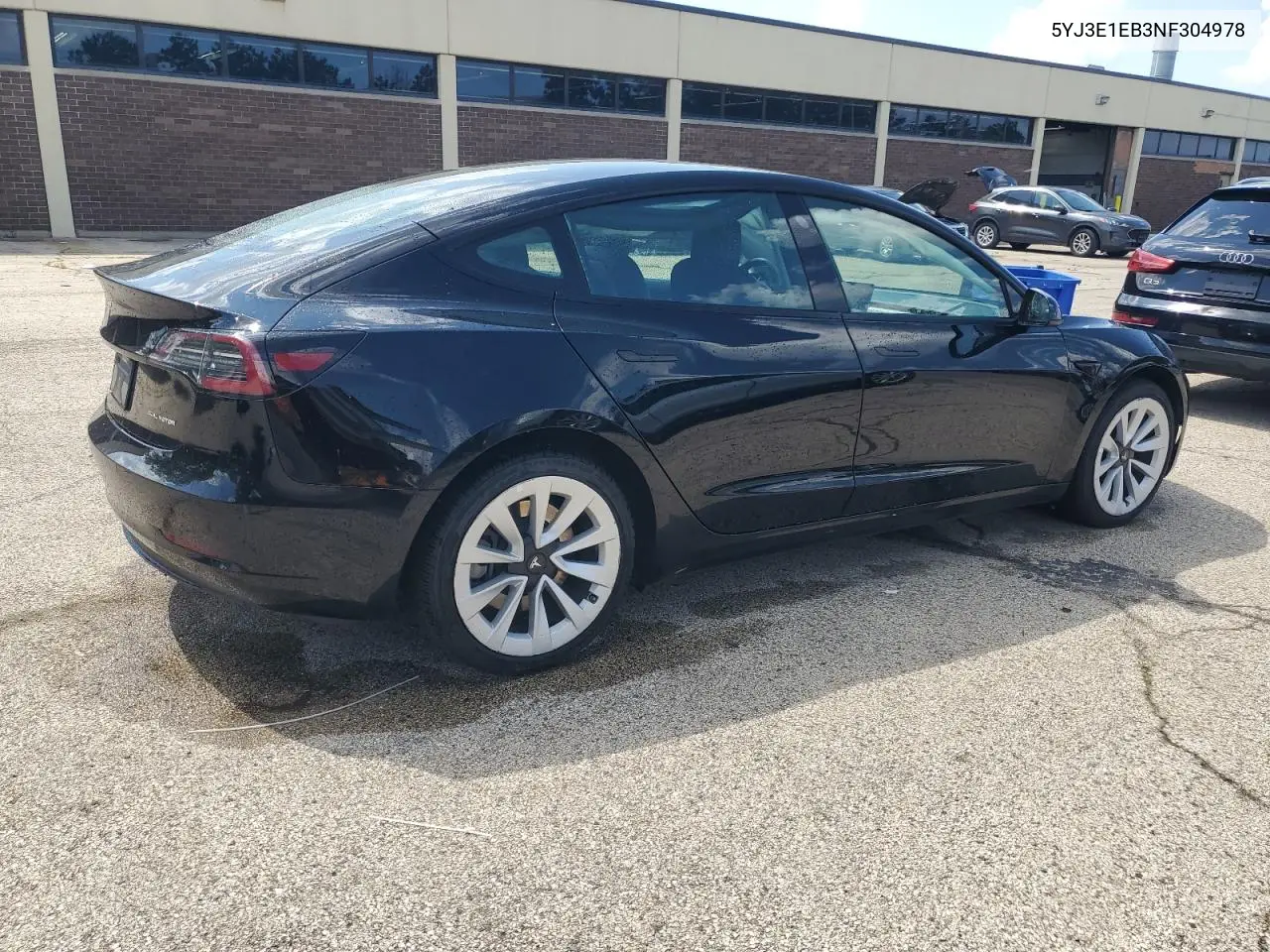 2022 Tesla Model 3 VIN: 5YJ3E1EB3NF304978 Lot: 61532665