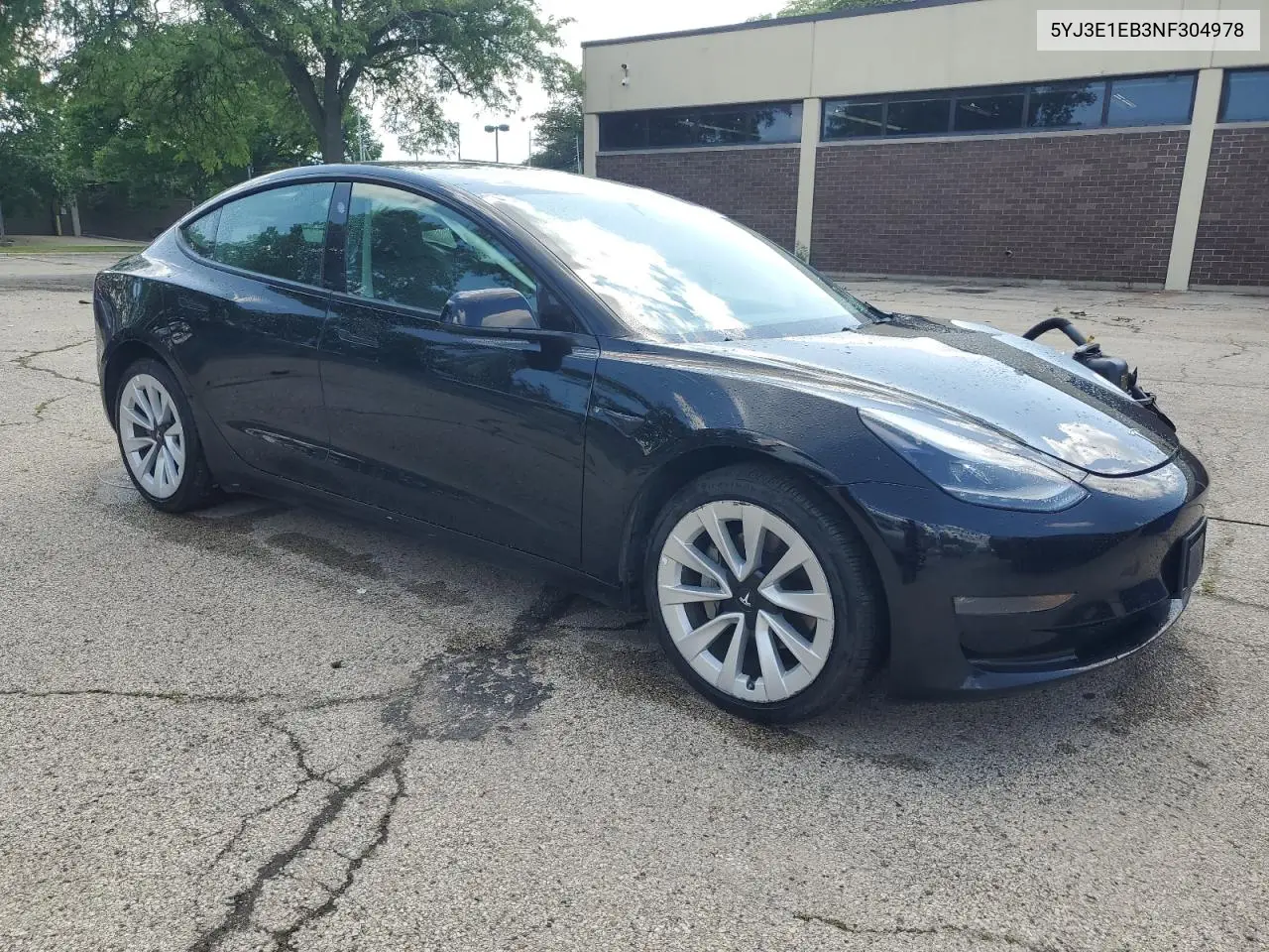 2022 Tesla Model 3 VIN: 5YJ3E1EB3NF304978 Lot: 61532665