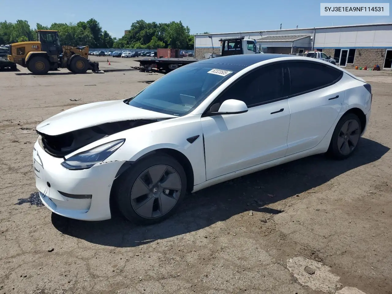2022 Tesla Model 3 VIN: 5YJ3E1EA9NF114531 Lot: 62323505