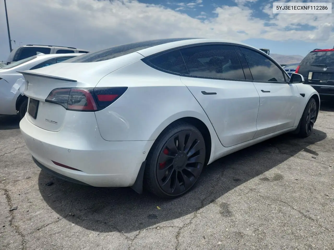 2022 Tesla Model 3 VIN: 5YJ3E1ECXNF112286 Lot: 62369085