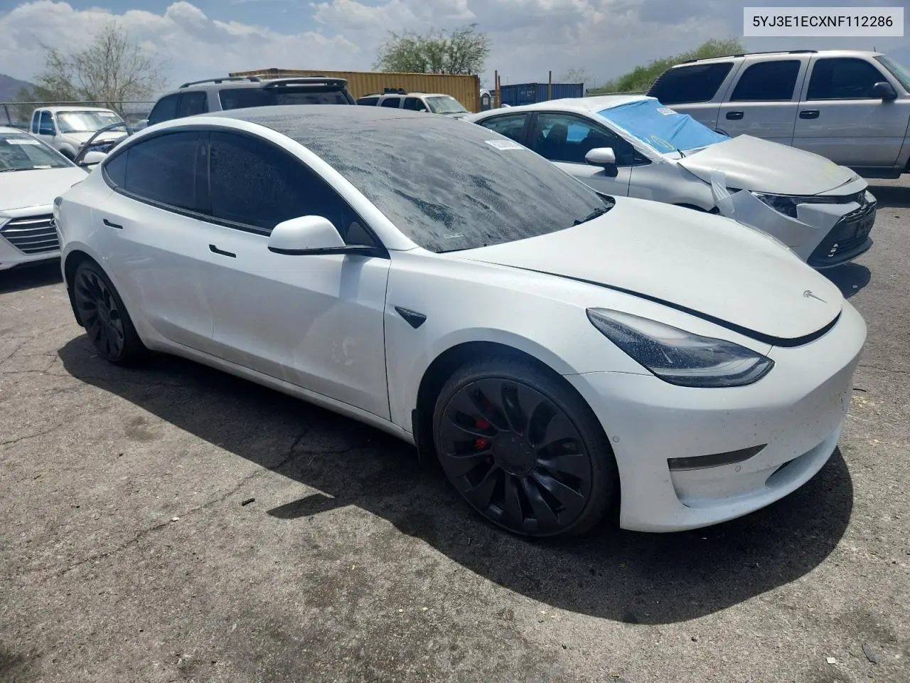 2022 Tesla Model 3 VIN: 5YJ3E1ECXNF112286 Lot: 62369085