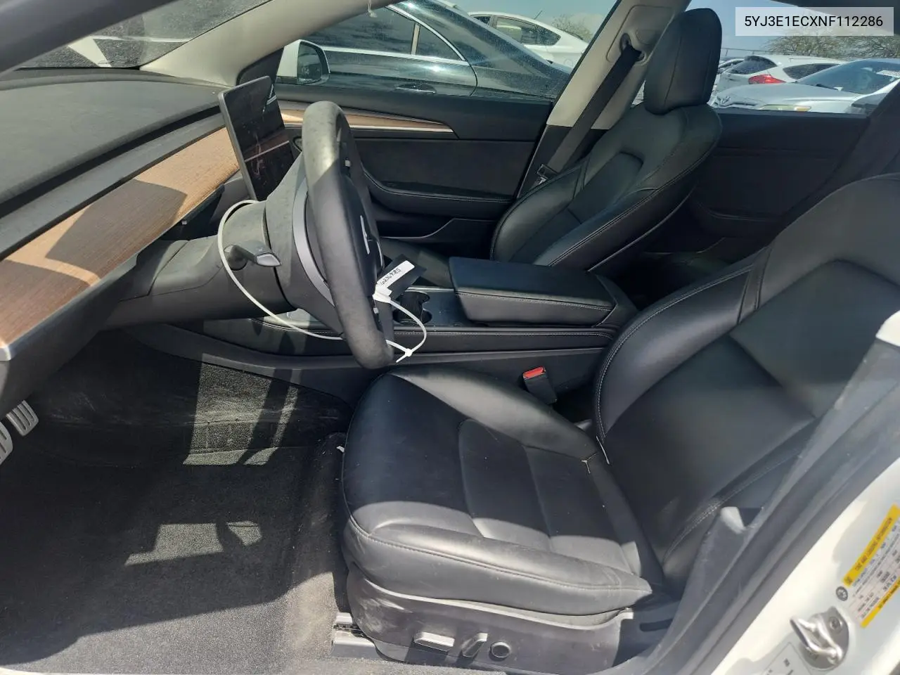2022 Tesla Model 3 VIN: 5YJ3E1ECXNF112286 Lot: 62369085