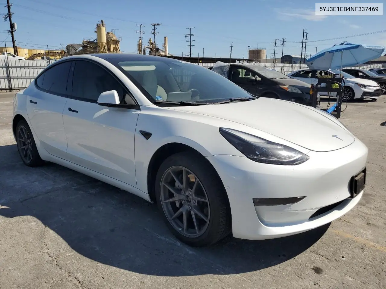 2022 Tesla Model 3 VIN: 5YJ3E1EB4NF337469 Lot: 62417615