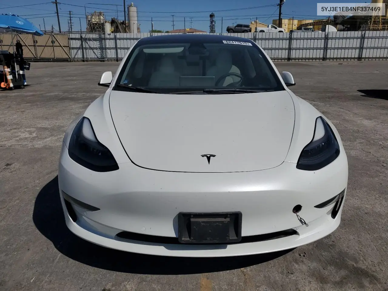 2022 Tesla Model 3 VIN: 5YJ3E1EB4NF337469 Lot: 62417615