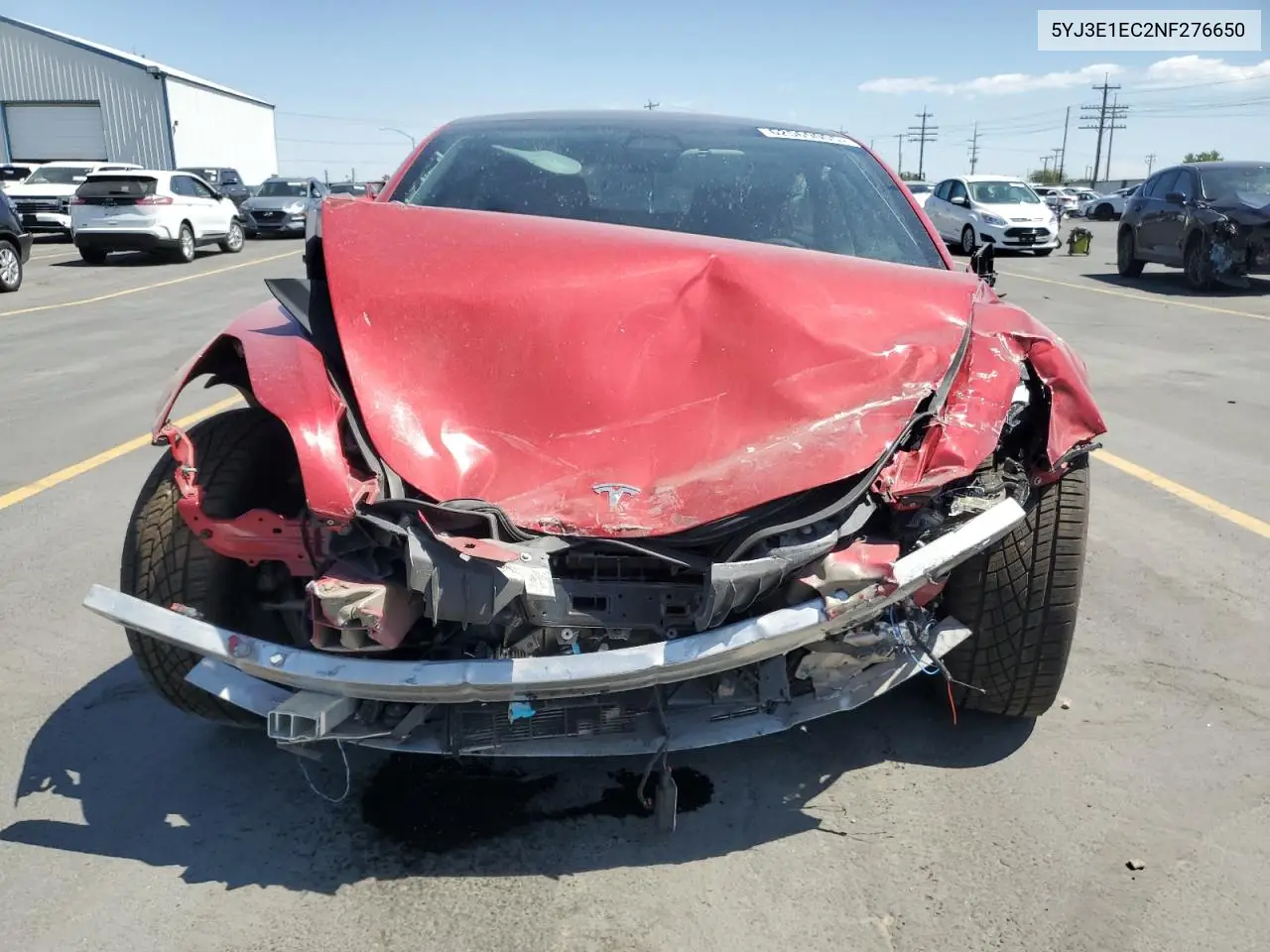 2022 Tesla Model 3 VIN: 5YJ3E1EC2NF276650 Lot: 62569005