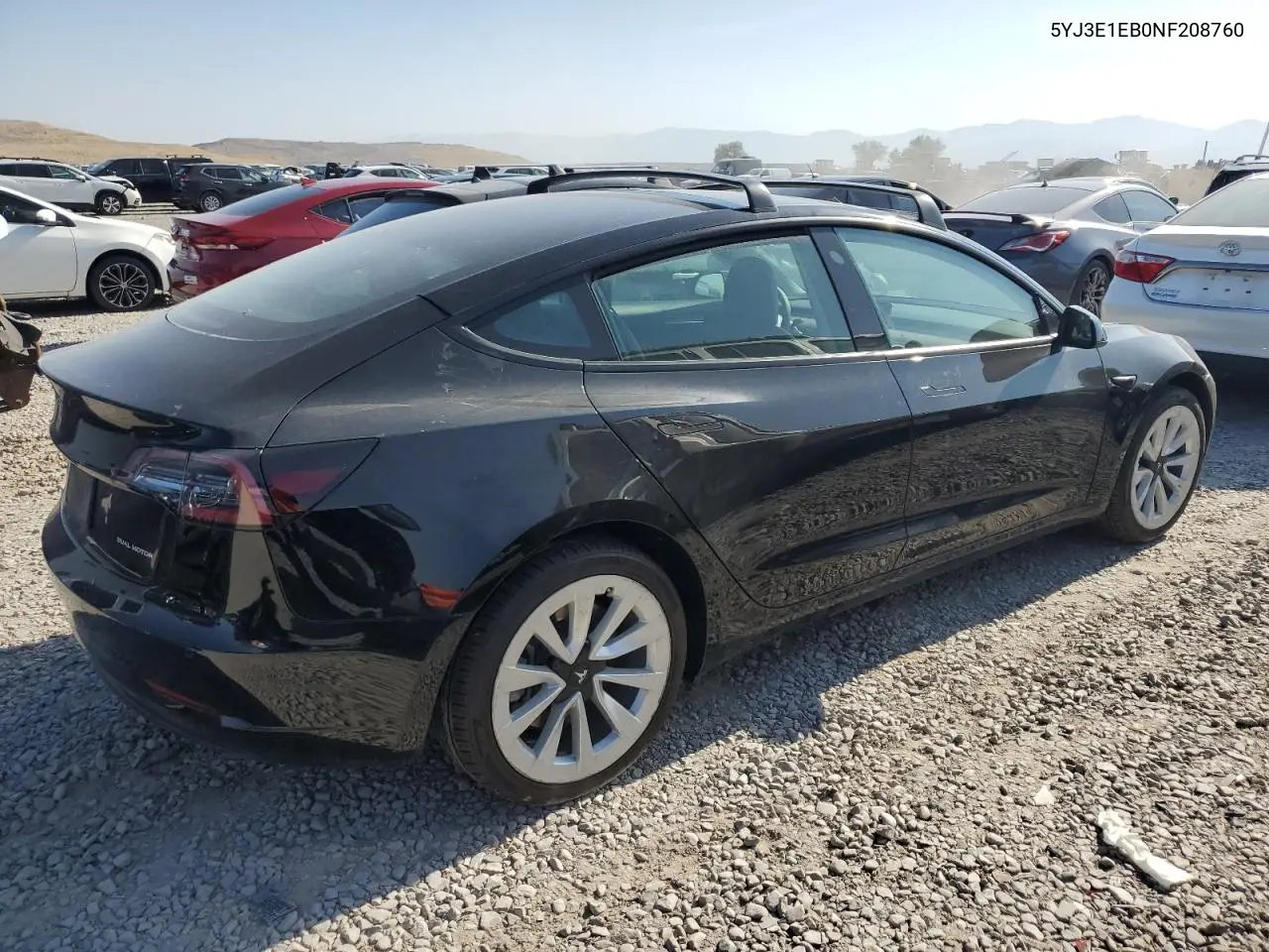 2022 Tesla Model 3 VIN: 5YJ3E1EB0NF208760 Lot: 62647965