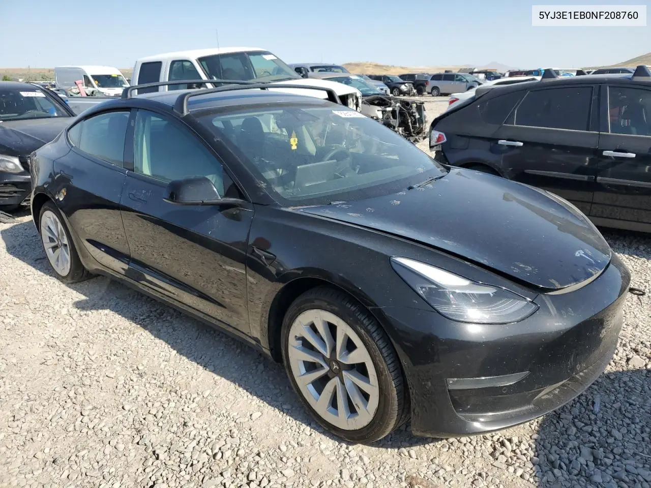 2022 Tesla Model 3 VIN: 5YJ3E1EB0NF208760 Lot: 62647965