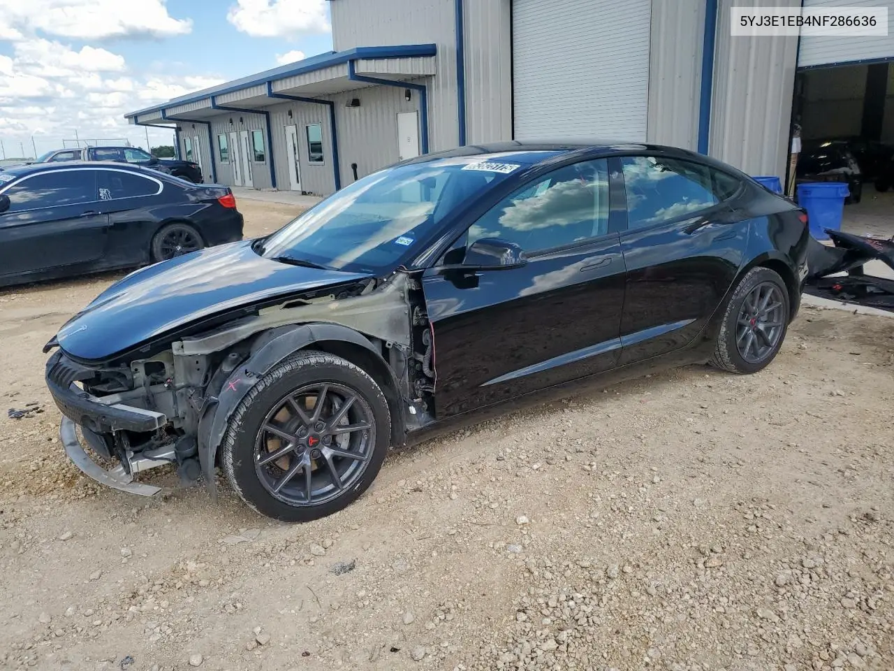 2022 Tesla Model 3 VIN: 5YJ3E1EB4NF286636 Lot: 62825175