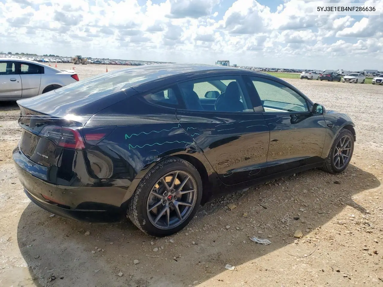 2022 Tesla Model 3 VIN: 5YJ3E1EB4NF286636 Lot: 62825175