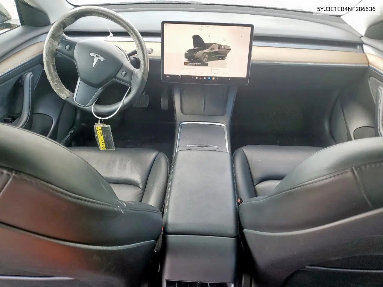 2022 Tesla Model 3 VIN: 5YJ3E1EB4NF286636 Lot: 62825175