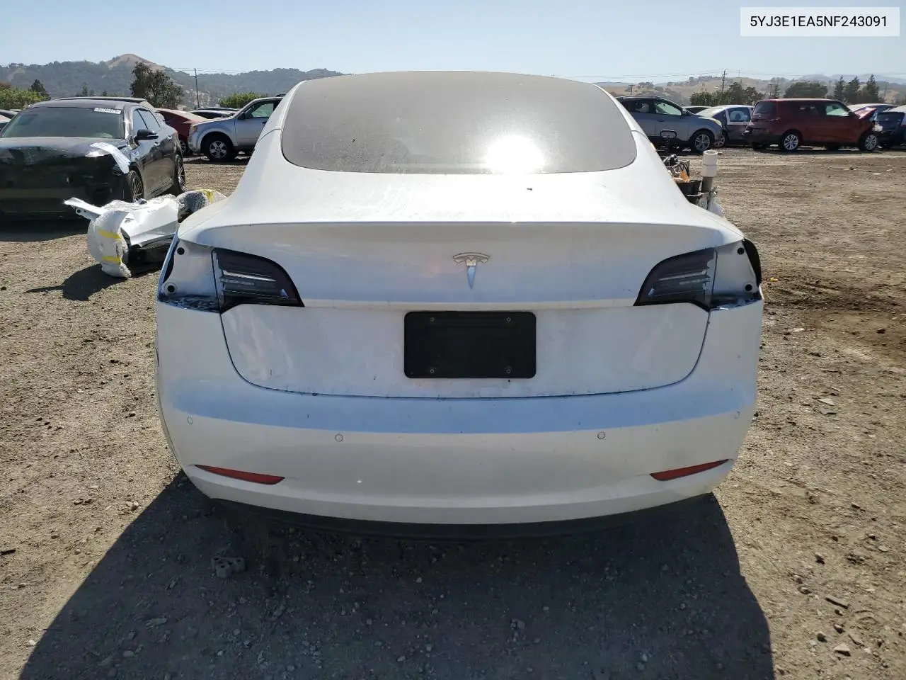 2022 Tesla Model 3 VIN: 5YJ3E1EA5NF243091 Lot: 62852605