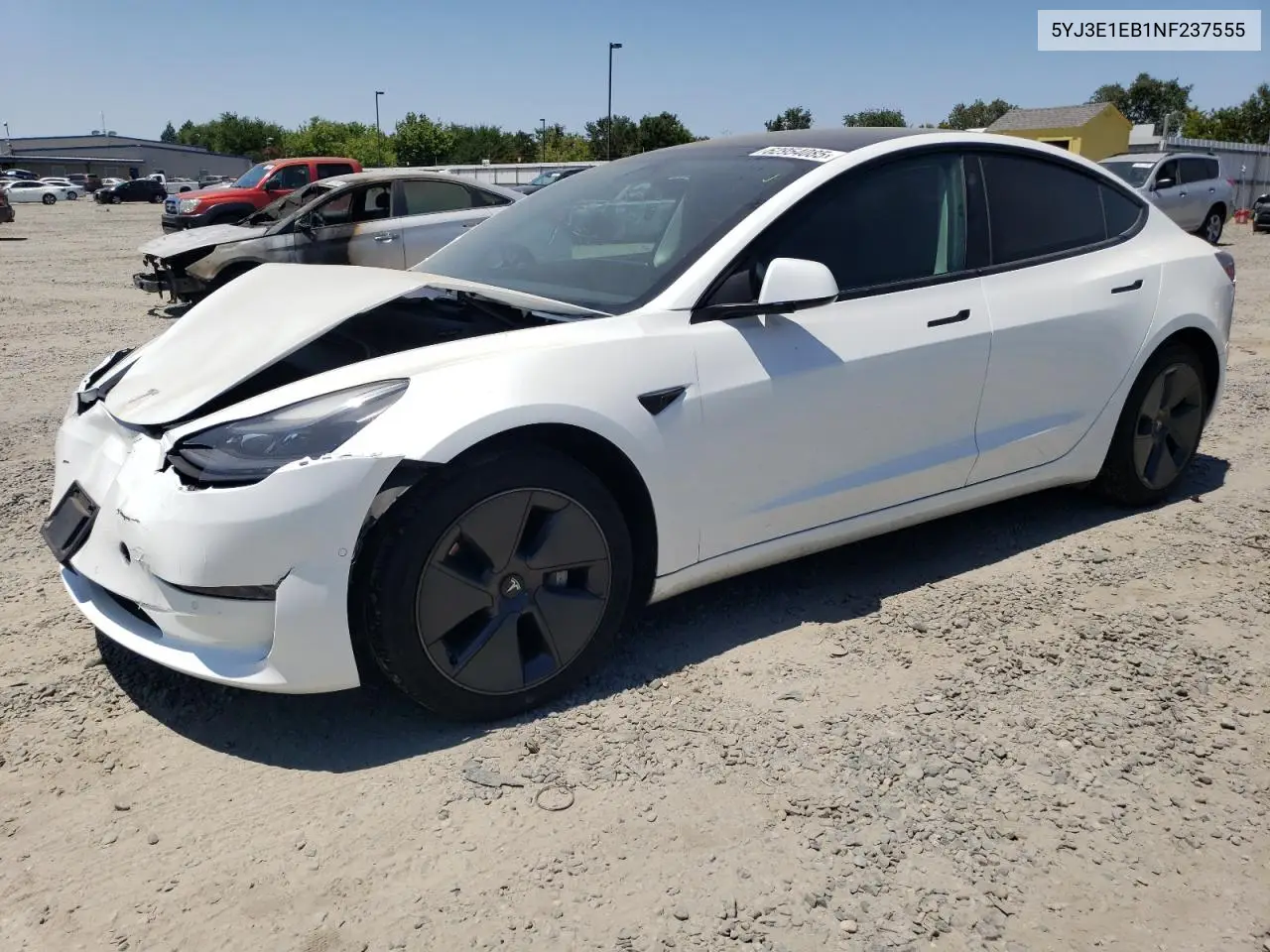 2022 Tesla Model 3 VIN: 5YJ3E1EB1NF237555 Lot: 62954085