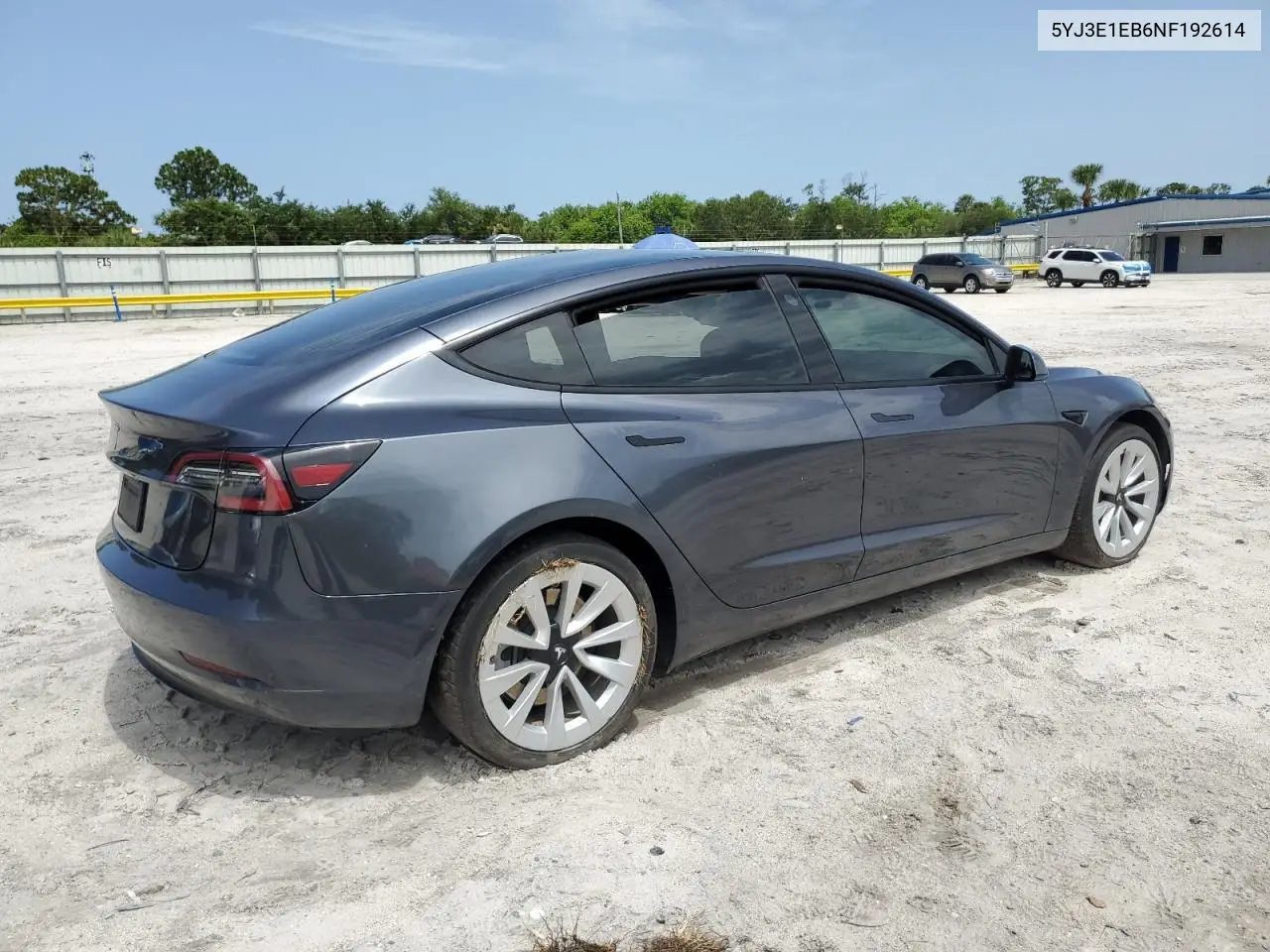 2022 Tesla Model 3 VIN: 5YJ3E1EB6NF192614 Lot: 62984485