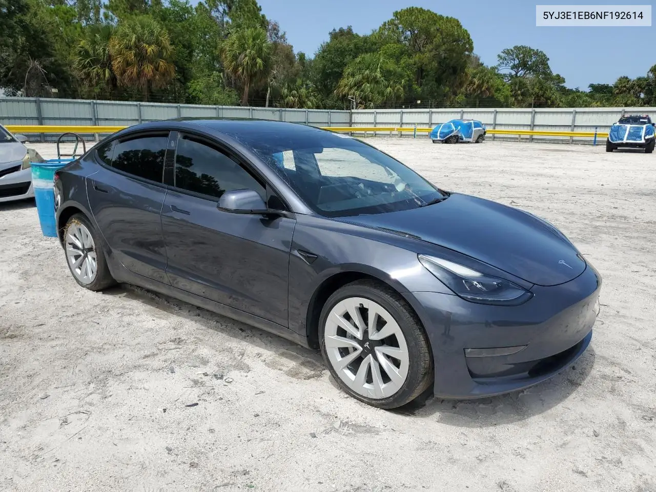 2022 Tesla Model 3 VIN: 5YJ3E1EB6NF192614 Lot: 62984485