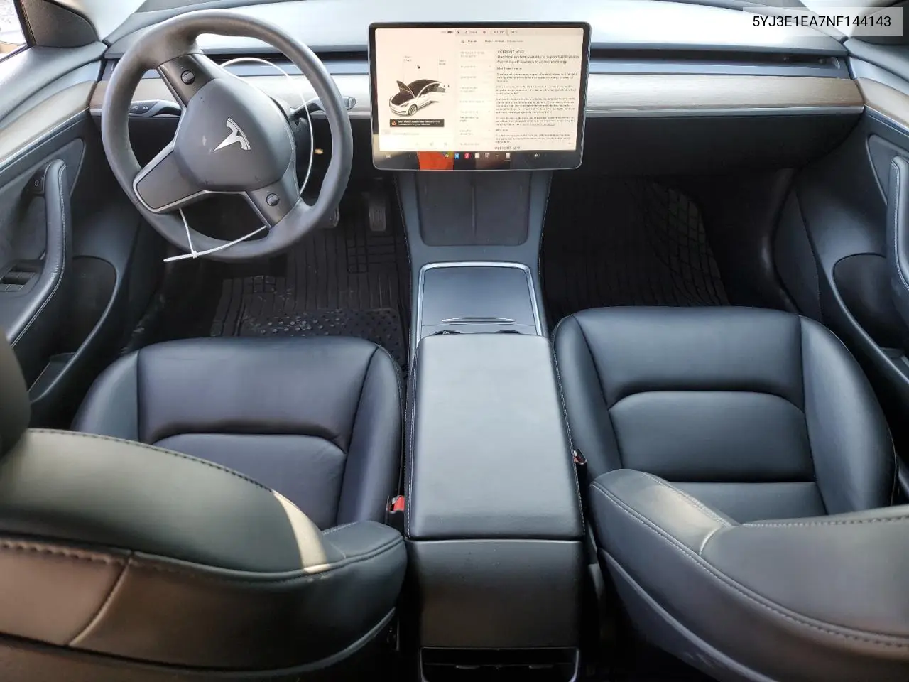 2022 Tesla Model 3 VIN: 5YJ3E1EA7NF144143 Lot: 63061525