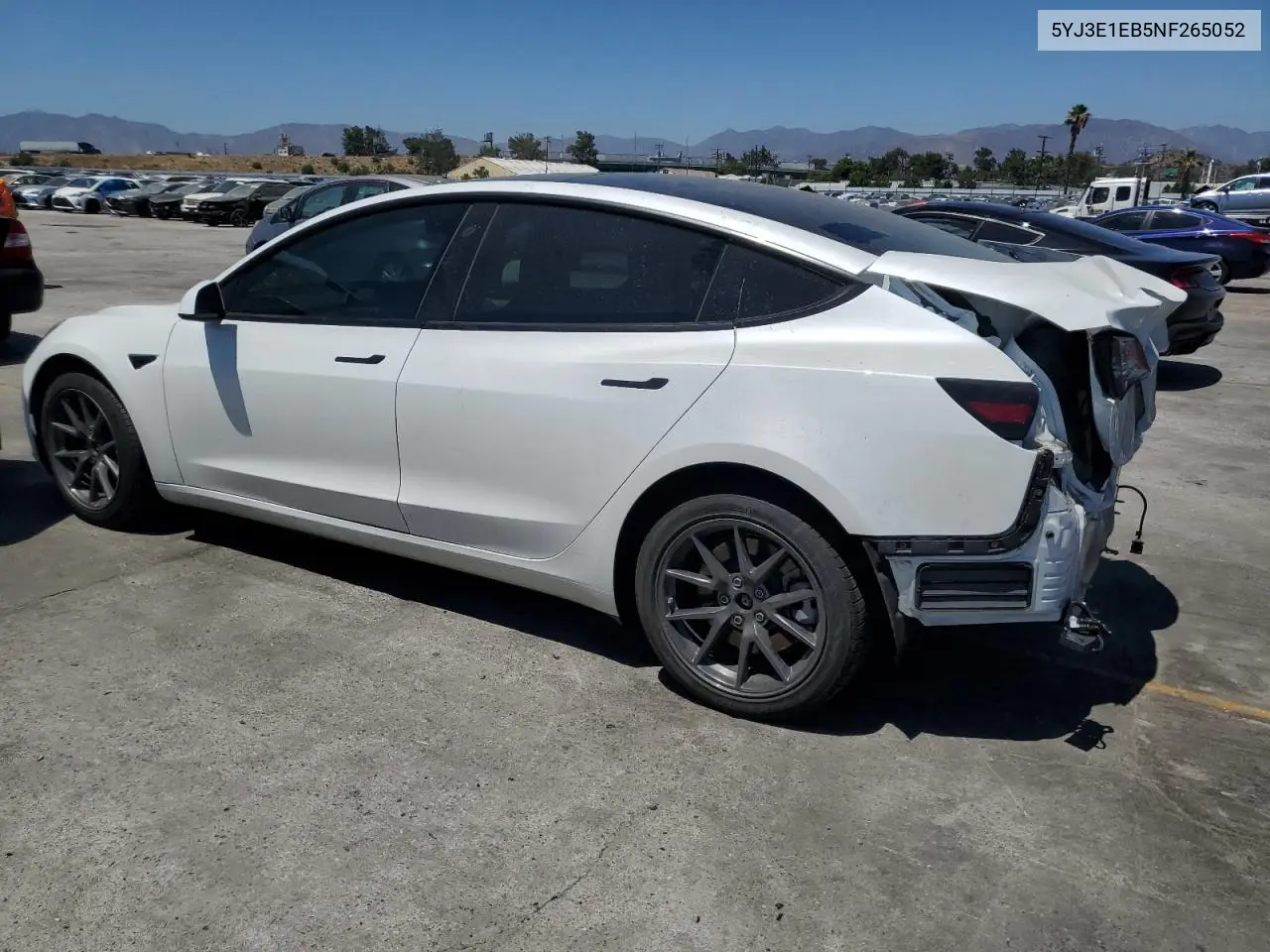2022 Tesla Model 3 VIN: 5YJ3E1EB5NF265052 Lot: 63114355