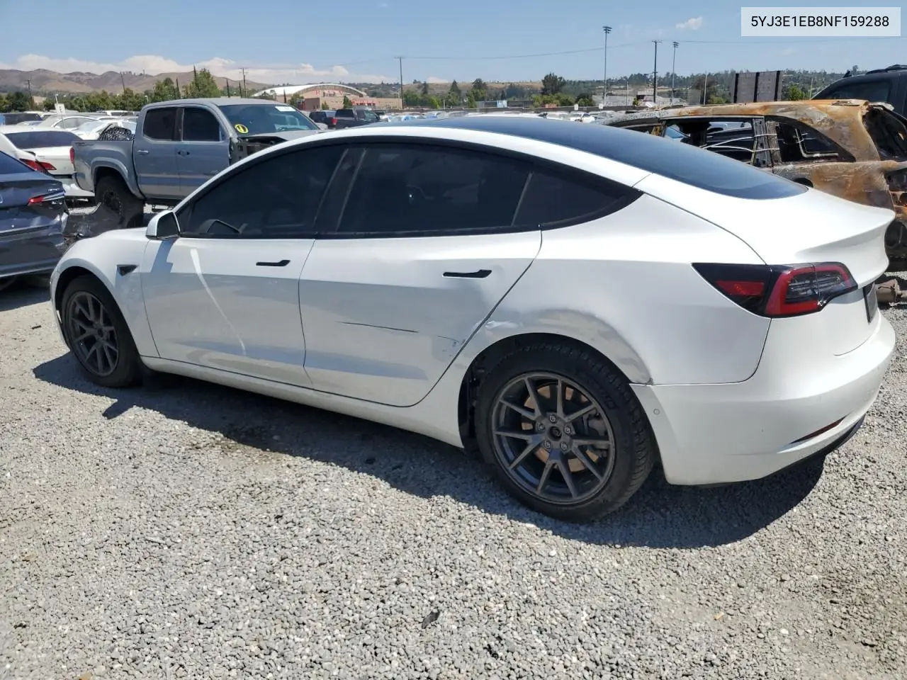 2022 Tesla Model 3 VIN: 5YJ3E1EB8NF159288 Lot: 63198065