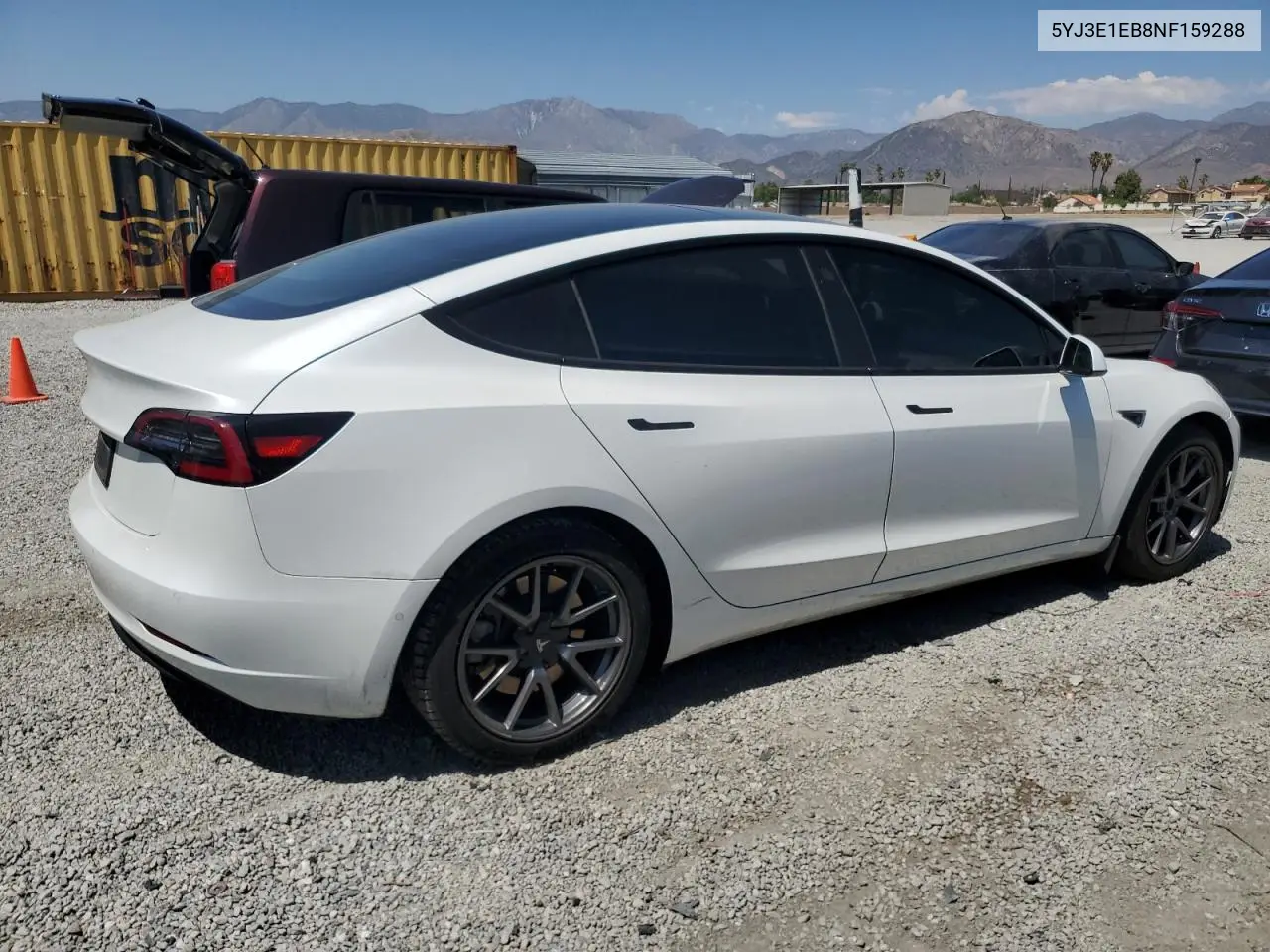 2022 Tesla Model 3 VIN: 5YJ3E1EB8NF159288 Lot: 63198065