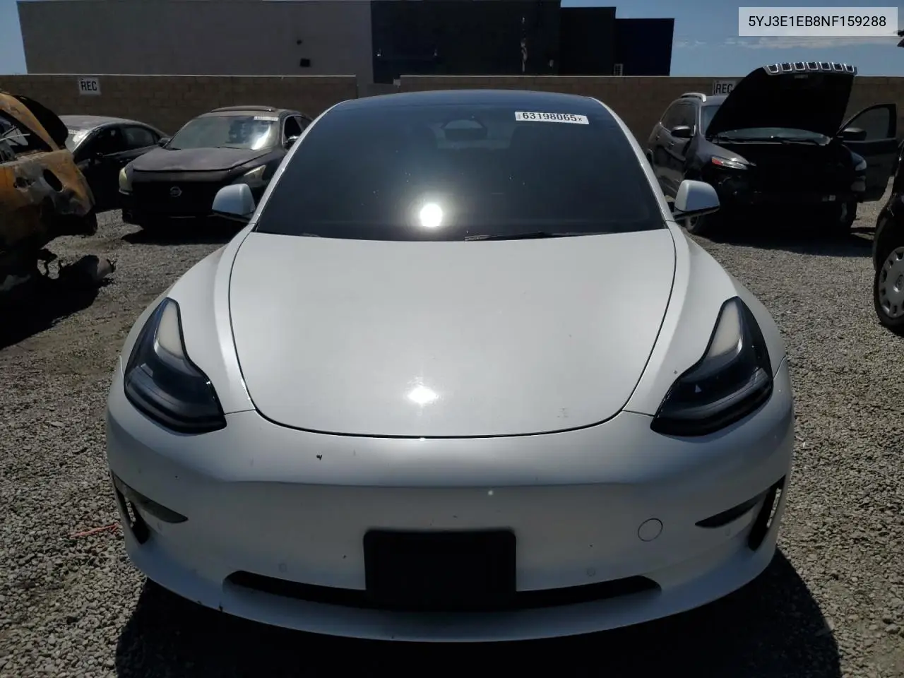 2022 Tesla Model 3 VIN: 5YJ3E1EB8NF159288 Lot: 63198065