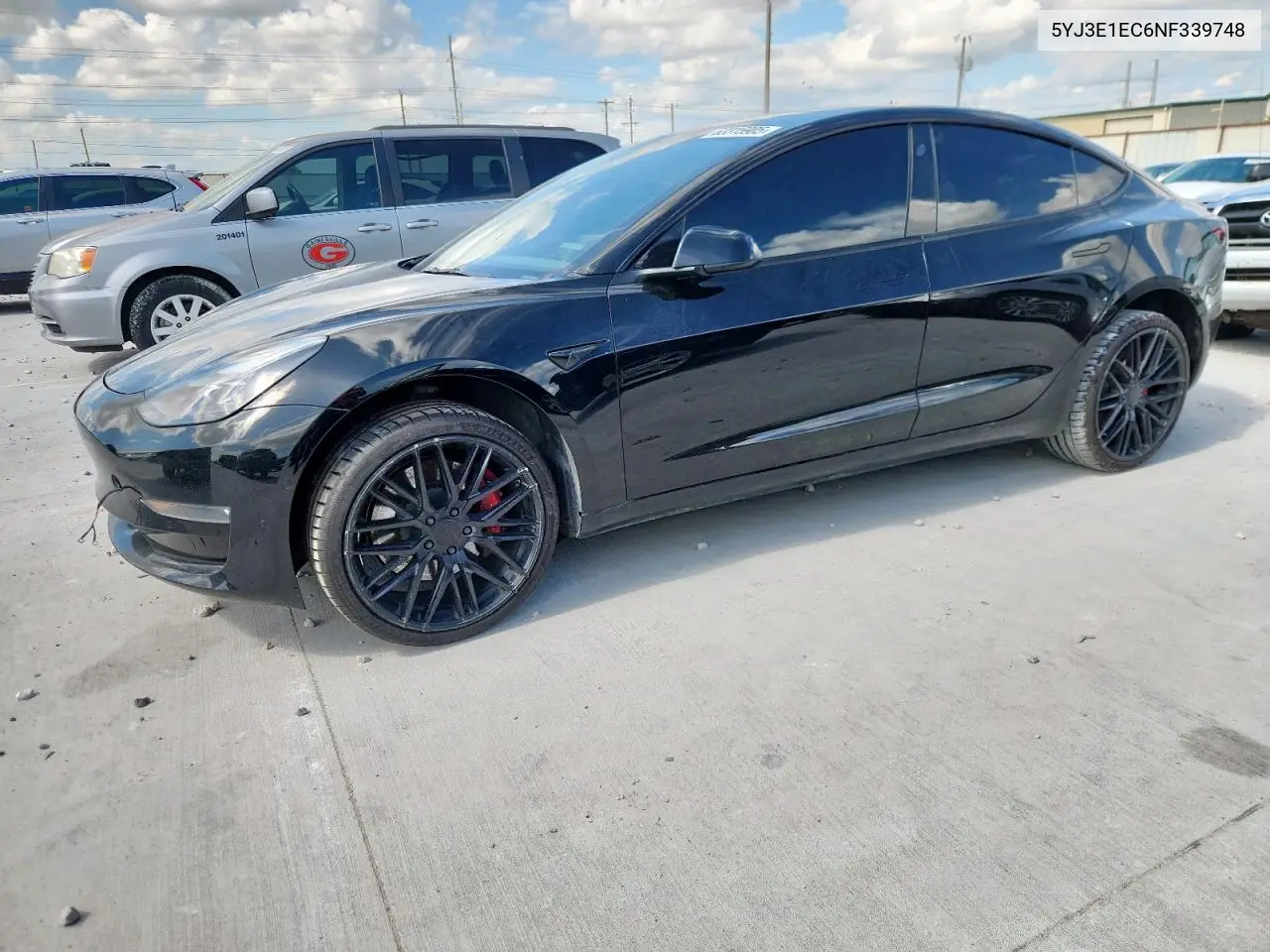 2022 Tesla Model 3 VIN: 5YJ3E1EC6NF339748 Lot: 63315905