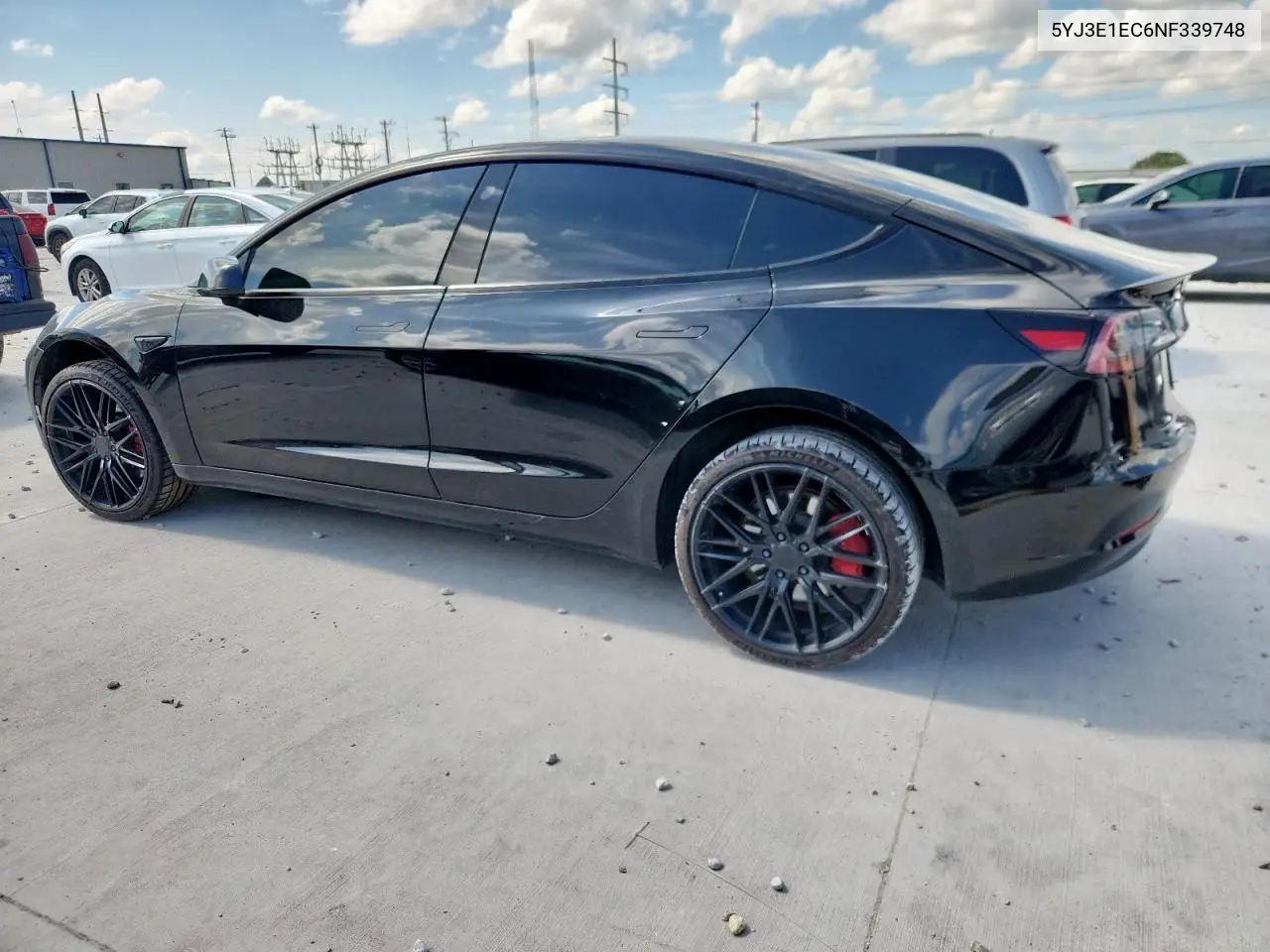 2022 Tesla Model 3 VIN: 5YJ3E1EC6NF339748 Lot: 63315905