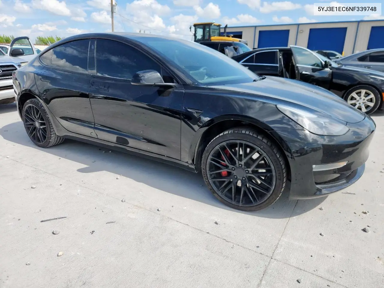 2022 Tesla Model 3 VIN: 5YJ3E1EC6NF339748 Lot: 63315905