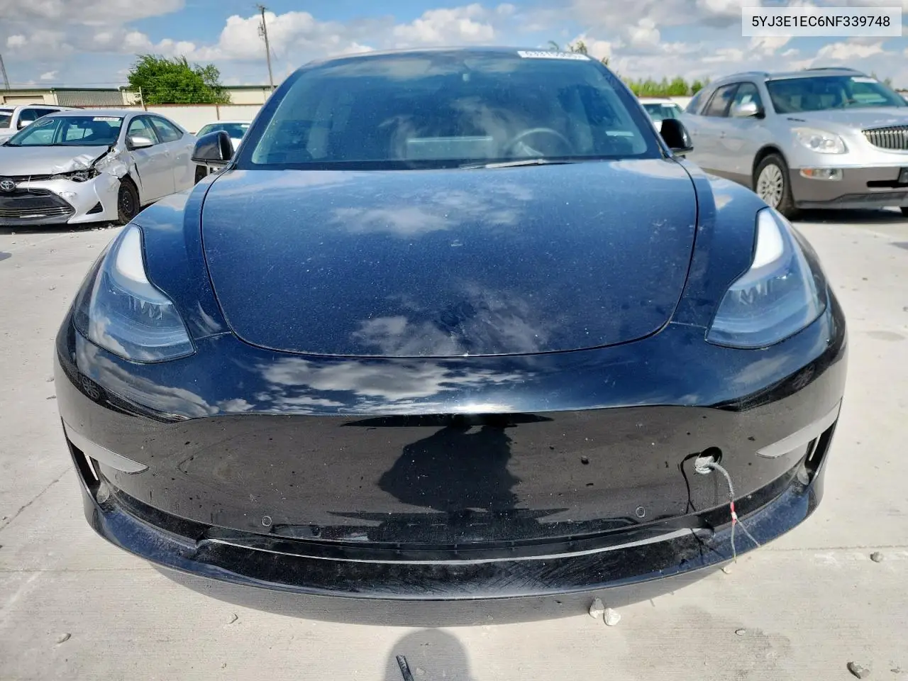 2022 Tesla Model 3 VIN: 5YJ3E1EC6NF339748 Lot: 63315905