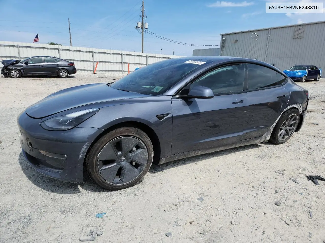 2022 Tesla Model 3 VIN: 5YJ3E1EB2NF248810 Lot: 63550085