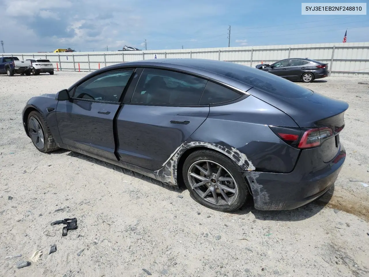 2022 Tesla Model 3 VIN: 5YJ3E1EB2NF248810 Lot: 63550085