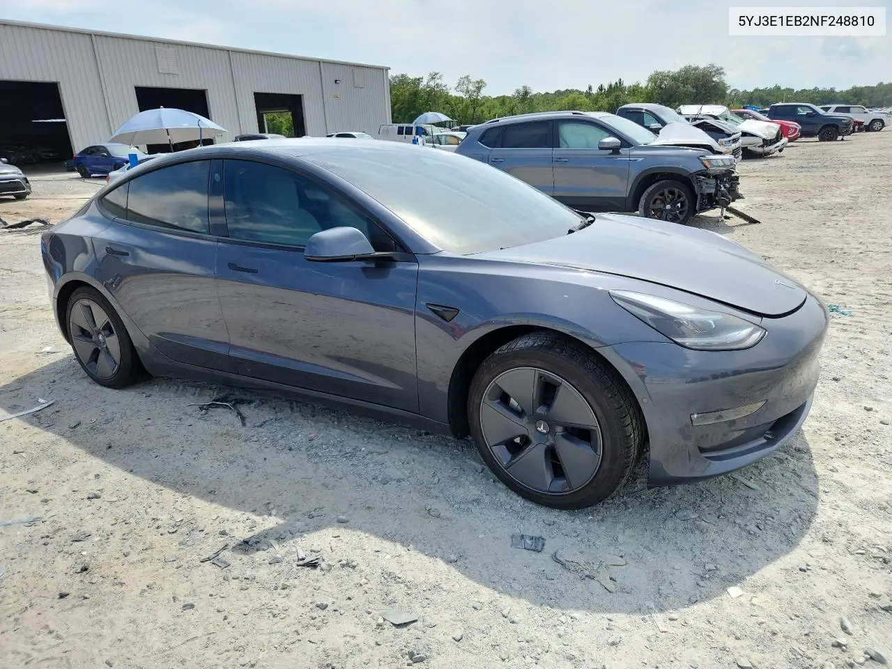 2022 Tesla Model 3 VIN: 5YJ3E1EB2NF248810 Lot: 63550085