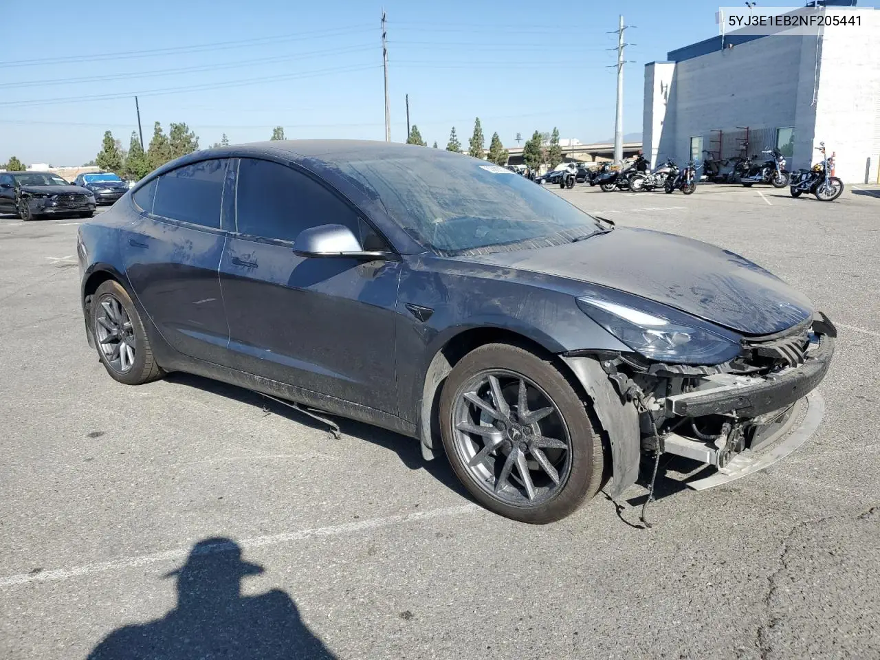 2022 Tesla Model 3 VIN: 5YJ3E1EB2NF205441 Lot: 63665535